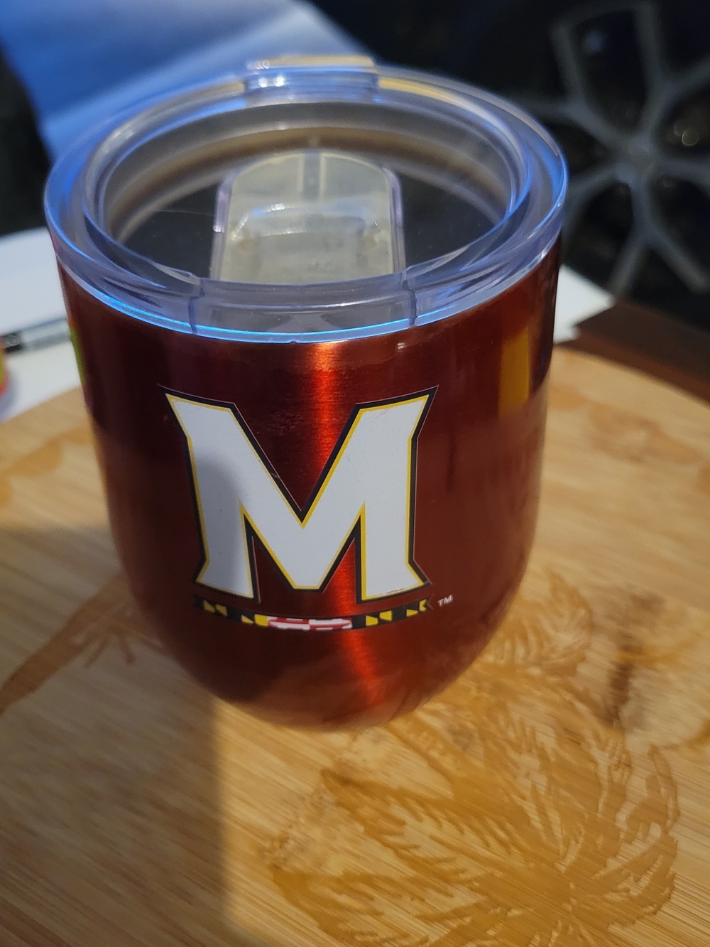 Maryland Terrapins Red Insulated Tumbler - University M Logo